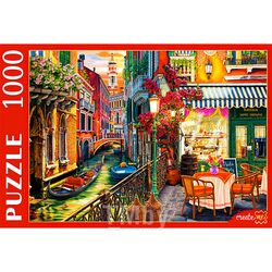 Пазлы 1000 элементов Венецианское кафе Рыжий кот Ф1000-3726