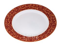 Тарелка десертная стеклокерамическая, 200 мм, круглая, ANASSA RED (Анасса рэд), DIVA LA OPALA (Sovrana Collection)
