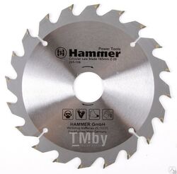 Диск пильный Hammer Flex 205-106 CSB WD 165ммx20x30/20мм по дереву 30656