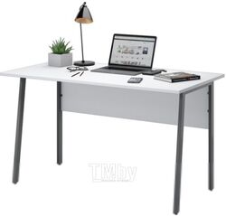 Письменный стол Domus Старк-2 / 12-007-02-71 (белый/металл графит)