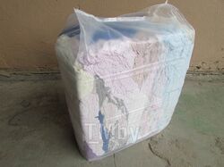 Ветошь обтирочная цветная махра (махровые ткани), упак. 10кг Европласт E400096