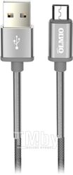 Кабель Olmio Hd USB 2.0 - microUSB 2.1A / 038646 (1.2м, серый)
