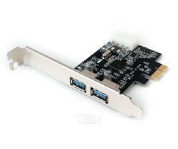 Контроллер USB Gembird SPCR-01, в PCI-express, порты: 2 внешн. USB 3.0