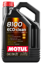 Масло моторное ACEA C5, API SN-RC, ILSAC GF-5 MOTUL 0W20 (5L) 8100 ECO-CLEAN