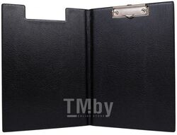 Папка-планшет А4 с зажимом, ПВХ, внутри картон, карман-уголок, черная DPS 2118-107