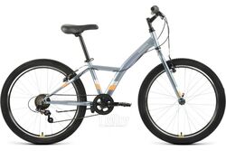Велосипед Forward Dakota 24 1.0 2022 / RBK22FW24589 (темно-серый/оранжевый)