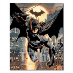 Набор для рисования по номерам, картина 40х50 см "Бэтмен" (холст на раме, акрил. краски,3 кисти) MENGLEI VP368