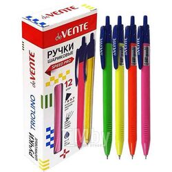 Ручка автоматическая Triolino Neon 0.7мм серия Speed Pro, неон. корпус, смен.стержень, синяя deVente 5070904