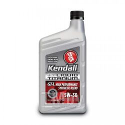 Полусинтетическое моторное масло KENDALL 1quart 0.946 л 5W301QTGT1SYNBL