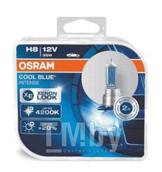 Лампа накаливания 2шт H8 12V 35W PGJ19-2 COOL BLUE INTENSE OSRAM 64212CBI-HCB