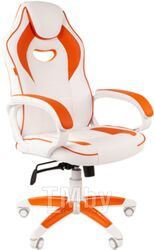 Кресло геймерское Chairman Game 16 (белый/оранжевый)