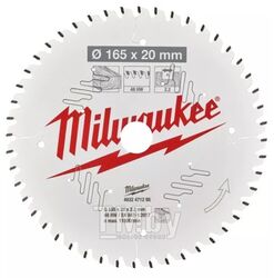 Пильный диск для циркулярной пилы по дереву MILWAUKEE 165x20x2,2x48 4932471295