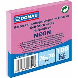 Блок для записей Donau Neon / 7586011-16 (розовый неон)