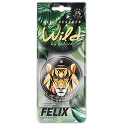 Ароматизатор подвесной бумажный FELIX WILD BY NATURE Амурский тигр-мужской парфюм Lacoste Essential