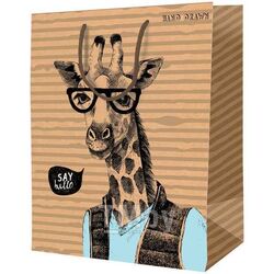 Пакет подарочный 18х23х10см "Giraffe", крафт ArtSpace Km_39794