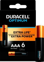 Комплект батареек Duracell Opti AAA (6шт)