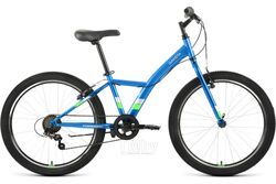 Велосипед Forward Dakota 24 1.0 2022 / RBK22FW24590 (голубой/ярко-зеленый)