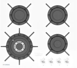 Газовая варочная панель Hyundai HHG 6437 WG (белый)