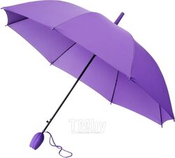 Зонт-трость п/автомат. 105 см. ручка прорезин. "TLP-8" фиолетовый Impliva