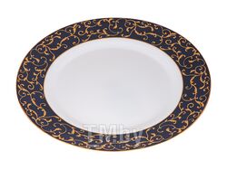 Тарелка обеденная стеклокерамическая, 275 мм, круглая, ANASSA BLUE (Анасса блю), DIVA LA OPALA (Sovrana Collection)