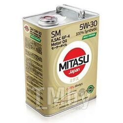 Моторное масло синтетическое MITASU 5W30 4L MOLY-TRiMER SMAPI SM CFILSAC GF-4 100% Synthetic MJM114