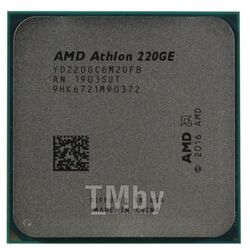 Процессор AMD Athlon 220GE OEM AM4 (2 ядра-4 потока/3.4 ГГц/1 мб+4 мб/35W/Radeon Vega 3)