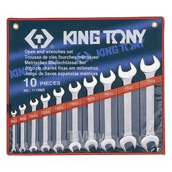 Набор рожковых ключей KING TONY 6-28 мм, 10 предметов 1110MR