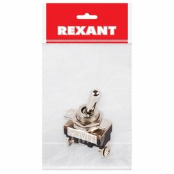 Тумблер 220V 10А (2c) ON-OFF однополюсный Mini (ASW-23) Индивидуальная упаковка REXANT 36-4310-1