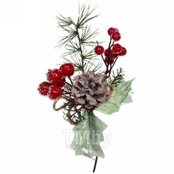 Рождественская ветка Серпантин Алая гроздь 201-0990