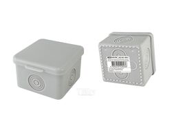 Распаячная коробка ОП 65x65x50мм, крышка, IP54, 4вx., без гермовводов, инд. штриxкод TDM SQ1401-0821