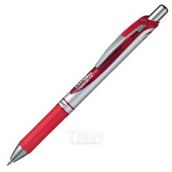Ручка роллер "Energel BL77" 0,7 мм, пласт., серебрист/красный, стерж. красный Pentel BL77-BO