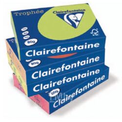 Бумага цветная A4, 80г/м, 100 л. "Trophee" св.-голубой Clairefontaine 4101C