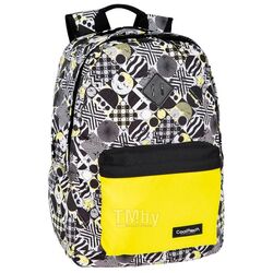 Рюкзак молодежный "Scout Tic Tac" полиэстер, белый/черный/желтый CoolPack F096746