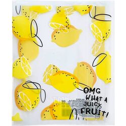 Обложка для тетрадей "Fruits" А5, 35*21 см, полипроп., 100 мкм, с клапаном, белый/желтый Be Smart N3414