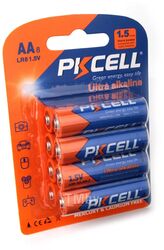 Батарейка AA Щелочной/алкалиновый, AA, 8шт в блистере PKCELL LR6-8B