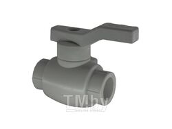 Кран шаровый ПП 20 стандарт серый РосТурПласт (Кран шаровый 20 мм (стандартный проход) для систем водоснабжения и отопления.)