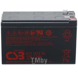 Аккумуляторная батарея CSB XTV 1272 F2 12V/7,2Ah