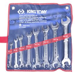 Набор рожковых ключей KING TONY 6-22 мм, 8 предметов 1108MR