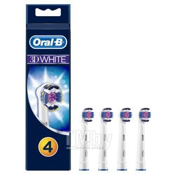 Насадки для электрических зубных щеток Braun ORAL_B 3DWhite, 4шт EB18p