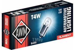 Лампа накаливания AWM T4W 12V 4W (BA9S)