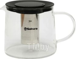 Чайник заварочный 0,6л SA-TP02-06 боросиликатное
