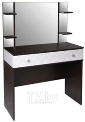 Туалетный столик с зеркалом МебельЭра Николь (венге/лиственница светлая)
