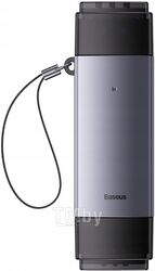 Картридер Baseus Lite Series USB-A & Type-C to SD/TF Card Reader Grey (WKQX060113)