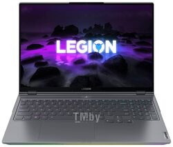 Ноутбук Lenovo Legion 7 16ACHg6 (82N6000DRU) 16" WQXGA IPS 500N / Ryzen 9 5900HX / 32GB / SSD2TB / RTX 3080 16GB / Backlit / Win10Home / Storm Grey