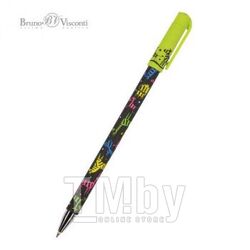 Ручка шариковая "HappyWrite. Разноцветные зебры", 0,5мм, синяя Bruno Visconti 20-0215/39