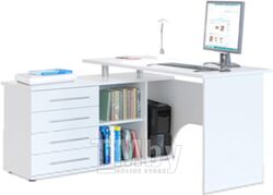 Компьютерный стол Сокол-Мебель КСТ-109 (левый, белый)