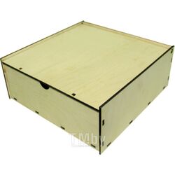 Коробка подарочная КВ1 22,5*24,5*10 см, дерев., св-коричневый Logoton КВ1