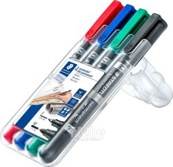 Набор маркеров Staedtler Люмоколор F и M 348 WP4