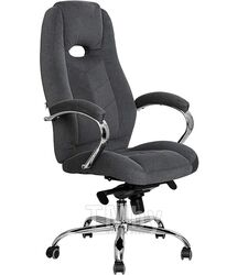 Кресло EVERPROF DRIFT CHROME ткань Allure plain 17 серый, механизм мультиблок, ОБТ