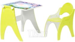 Комплект мебели с детским столом Tech Kids Части Света / 14-449 (лайм)